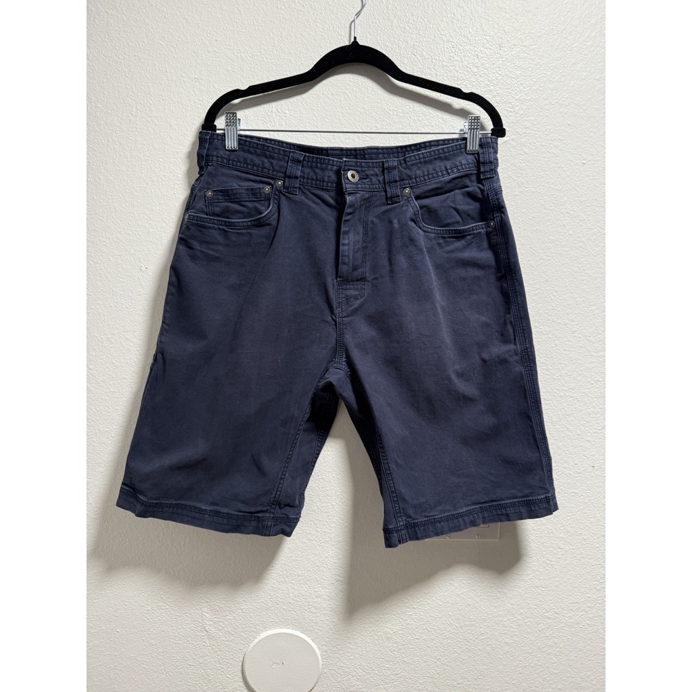 prAna Men's Navy Cargo Shorts 34Wx11L